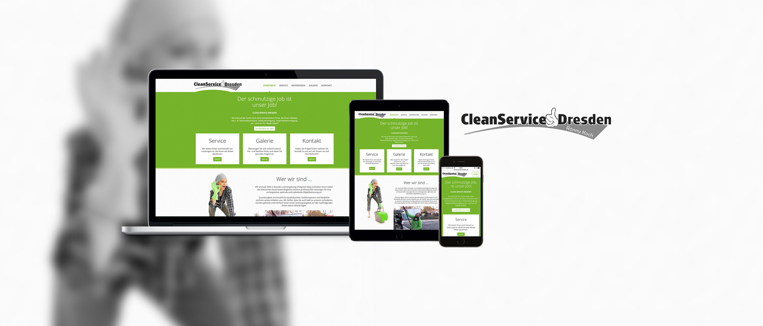 Clean-Service-Dresden - Ronny Koch: Erstellung eines Responsive Designs für www.clean-service-dresden.de